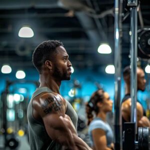 Beginner strength training workout demonstration with weights and proper form.