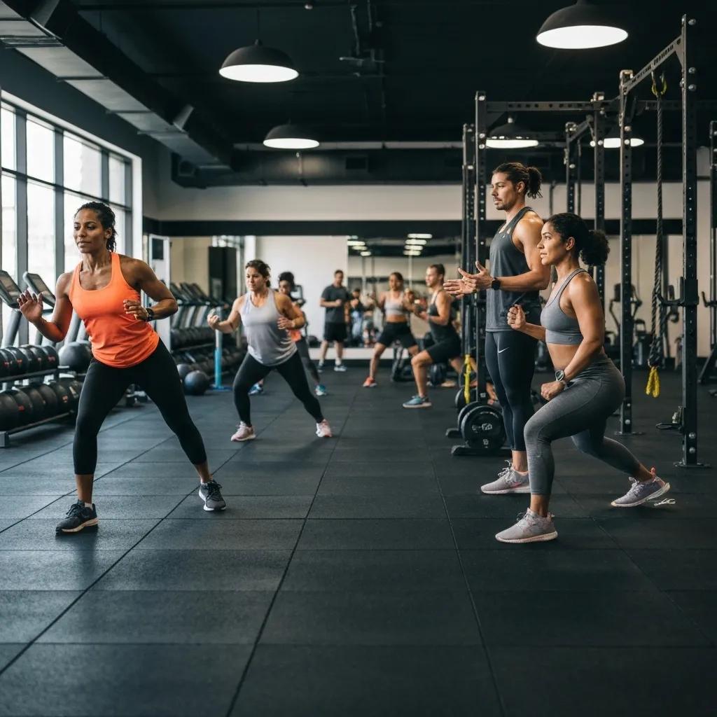 Small group personal training session in River North Chicago showcasing community and fitness engagement