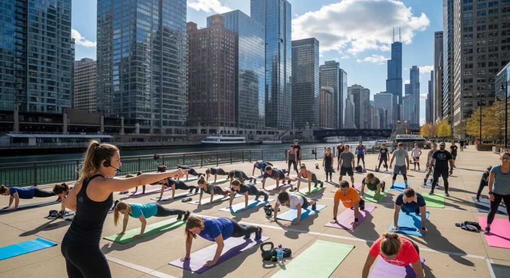 workoout class in river north