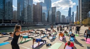 workoout class in river north